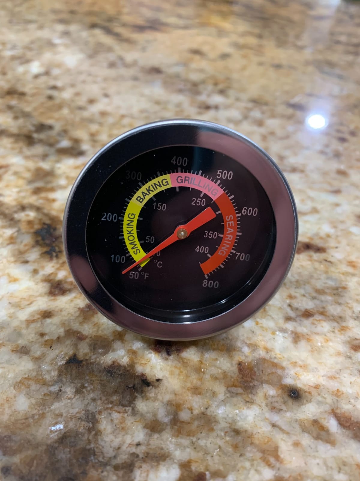 2 pcs BBQ Grill Temperature Gauge, Charcoal Pit Grill Smoker Thermometer Gauge BBQ Temp Gauge customer photo 2