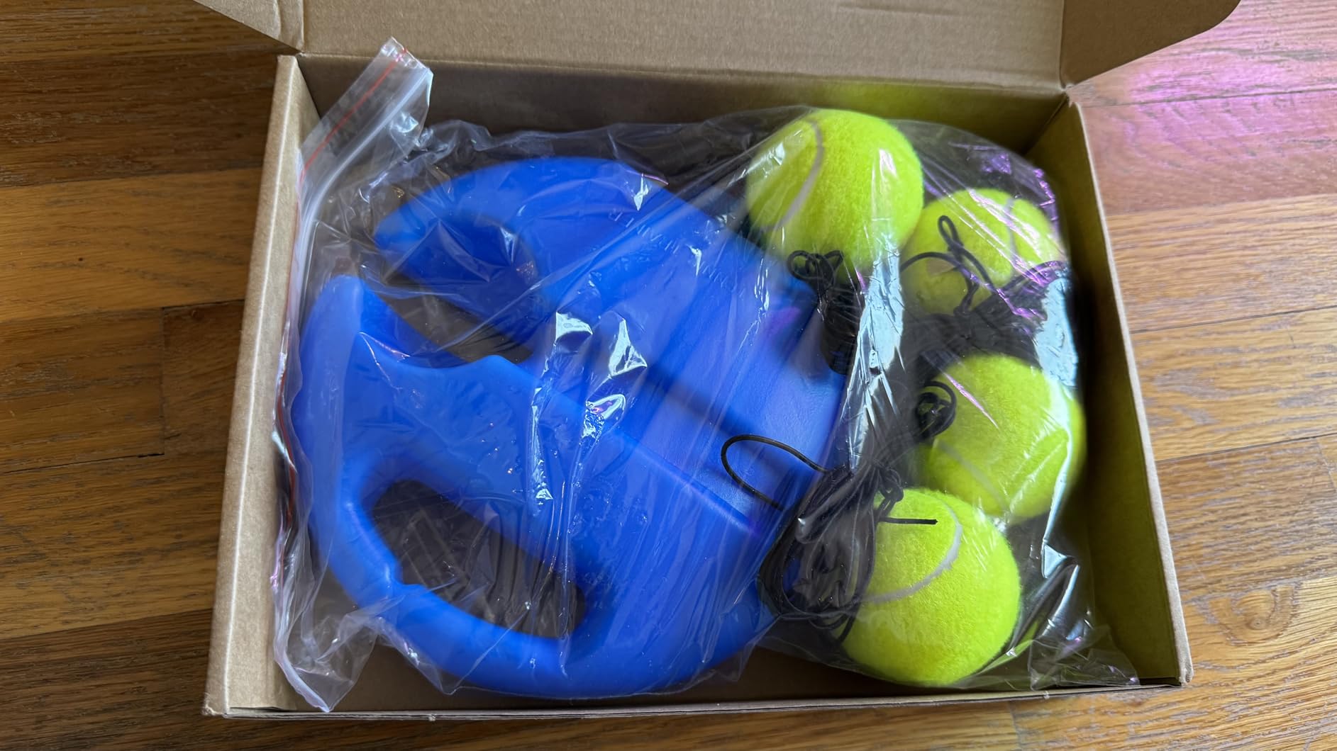 Tennis Rebound Ball & Trainer Kit with 4 Balls & 4 Elastic Ropes for Beginners, Kids & Adults customer photo 2