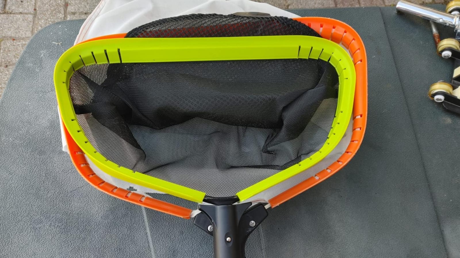 Sepetrel Pool Net,Professional Swimming Pool Leaf Skimmer Nets for Cleaning with Double-Layer Deep Big Bag,Heavy Duty Aluminum Frame & Handle Rake(Pole Not Included) customer photo 1