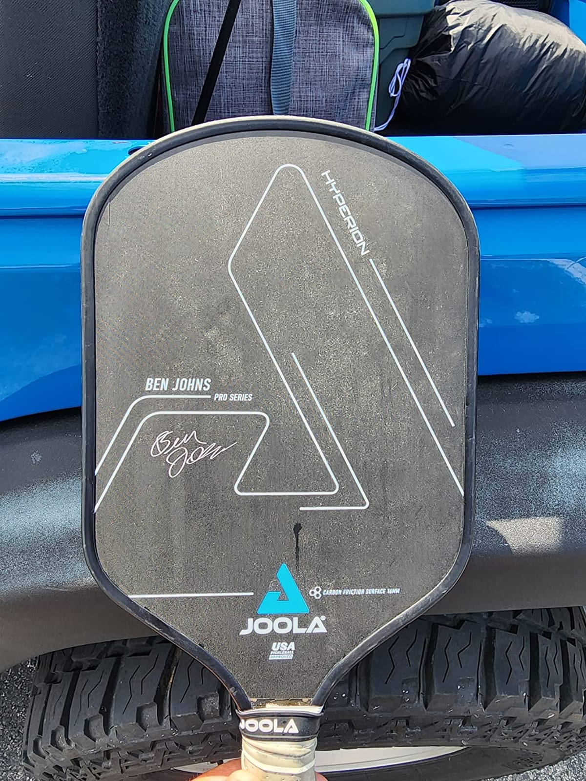 JOOLA Ben Johns Hyperion CFS Pickleball Paddle – Carbon Surface with High Grit & Spin, Elongated Handle, USAPA Approved Ben Johns Paddle customer photo 1