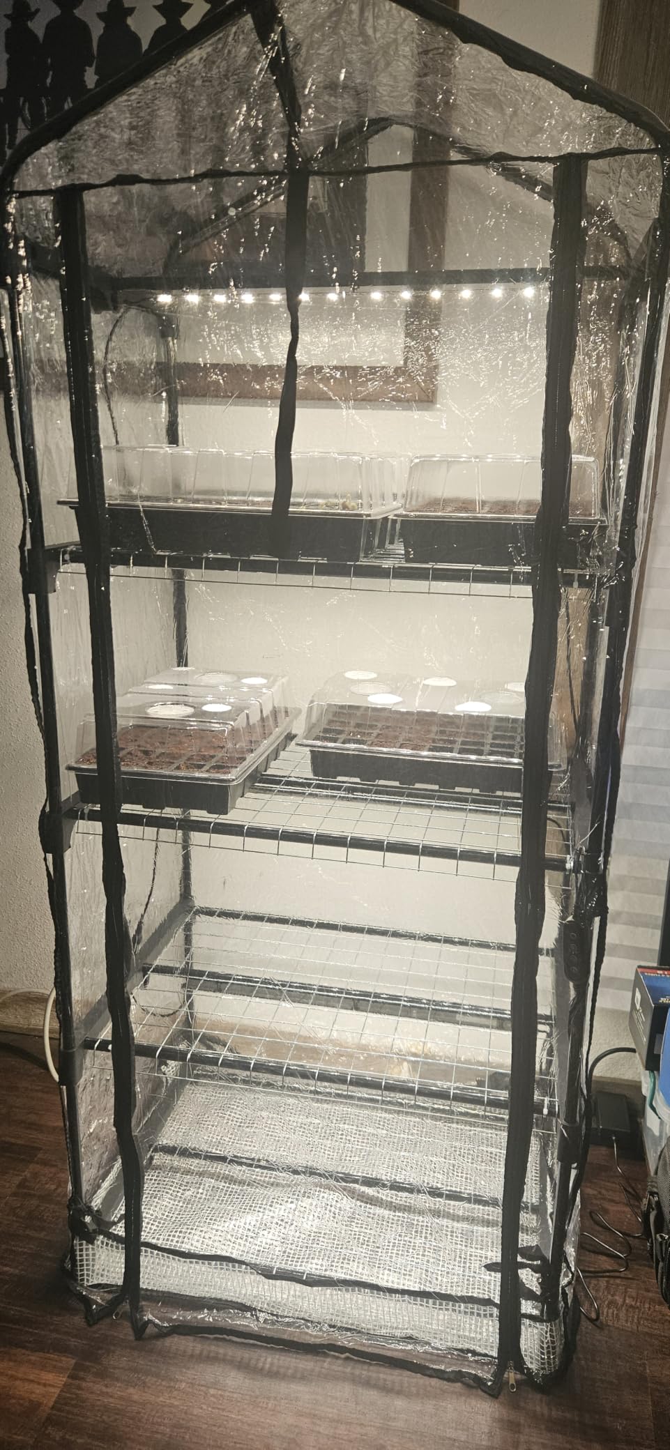 Bstrip Indoor Greenhouse with Grow Light, 4-Tier Mini Greenhouse Indoor customer photo 1