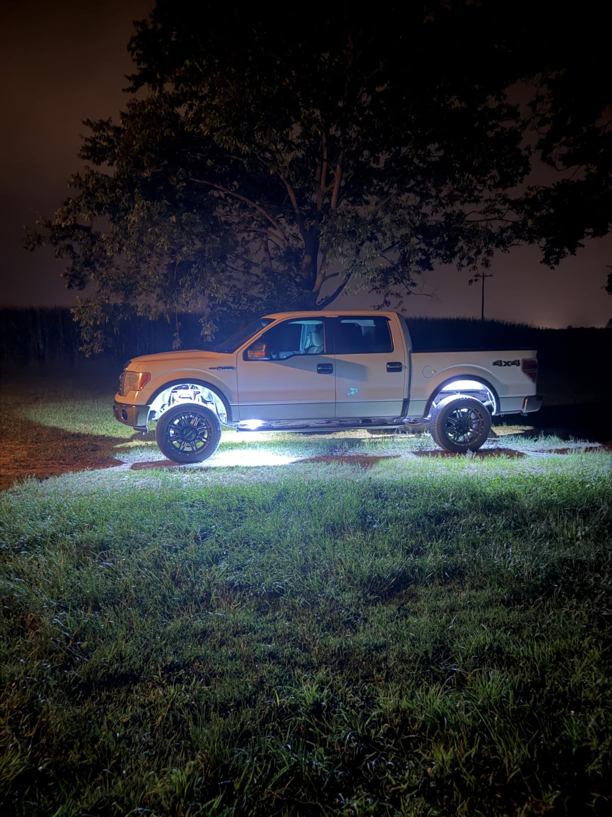 RGB LED Rock Lights Kit, 8 Pods Rock Light for Jeeps Truck Golf Cart ATV UTV RZR SUV Offroad Pickup, Waterproof Multicolor Underglow Kit with APP Remote Control Music Neon Vehicle Underbody Light 12V customer photo 2