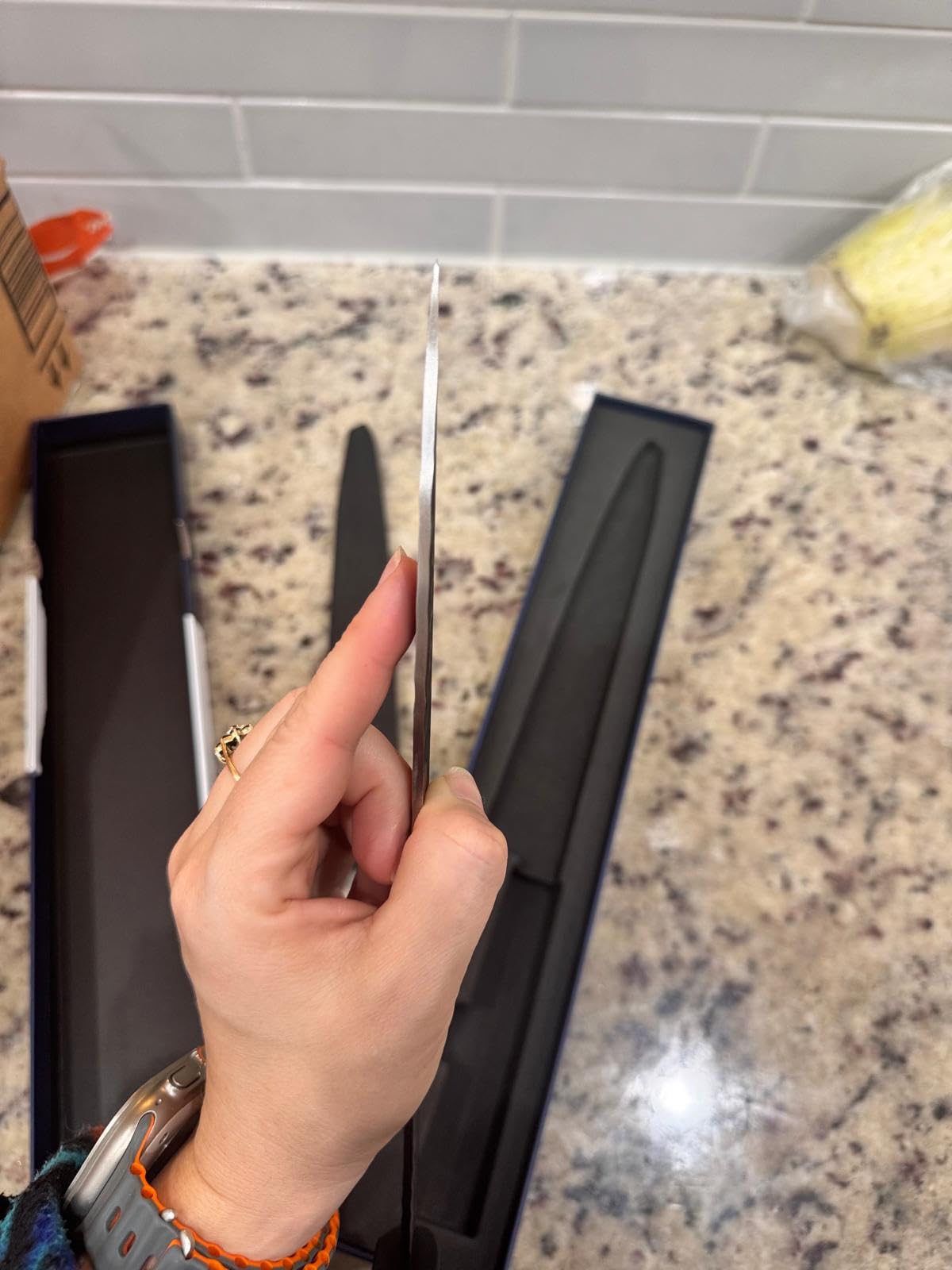 KEEMAKE 10 Inch Sashimi Knife, Japanese Yanagiba customer photo 2