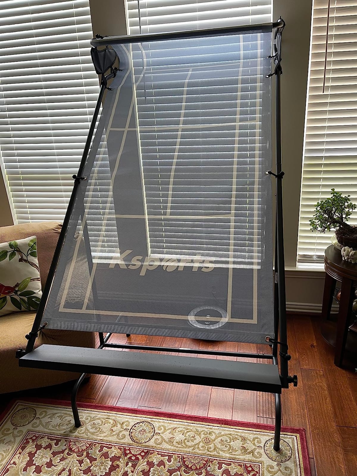 Ksports Tennis Rebounder Net – Multi Racket Sports Trainer for Tennis, Pickleball, Padel, Squash & Racquetball – Quick Assembly, Portable with Carry Bag customer photo 2