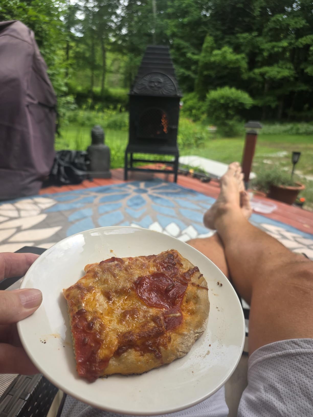 The Blue Rooster Casita Grill Chiminea Outdoor Fireplace Wood Burning Firepit and Pizza Oven customer photo 1