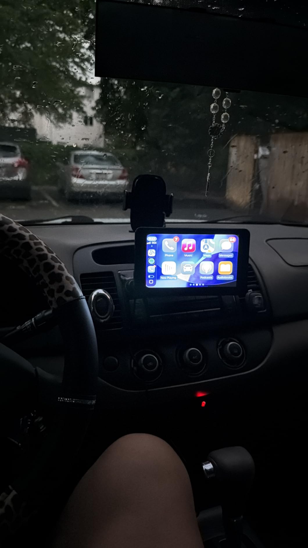 Portable Wireless with Apple CarPlay and Android Auto Screen for Car, 7