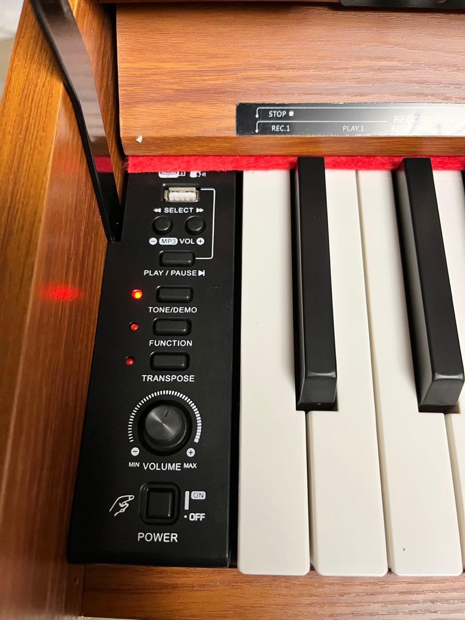 UISCOM 88 Key Weighted Home Digital Piano,Wooden Desk Keyboard,Triple-Pedal customer photo 1