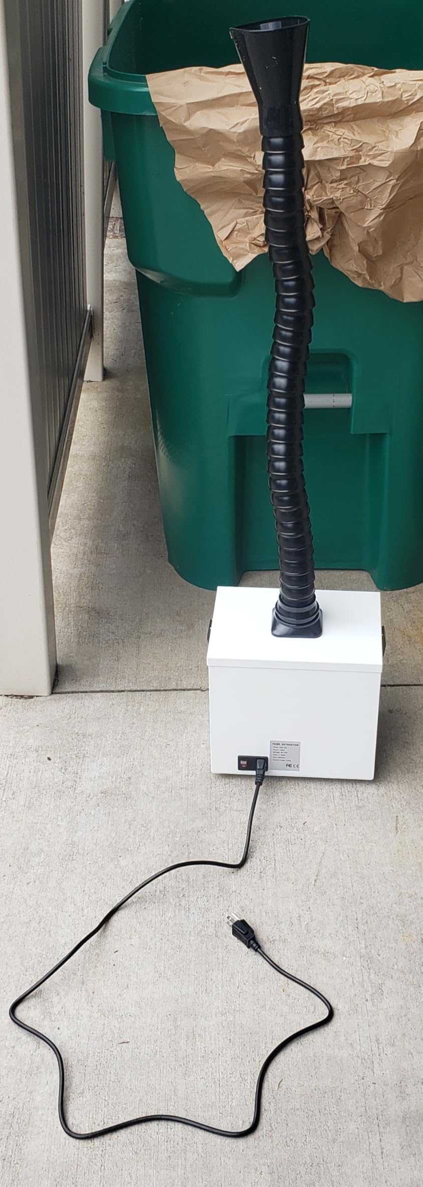 KQZ Laser Fume Extractor for Under 40W Laser Engraver with Display & Remote customer photo 2