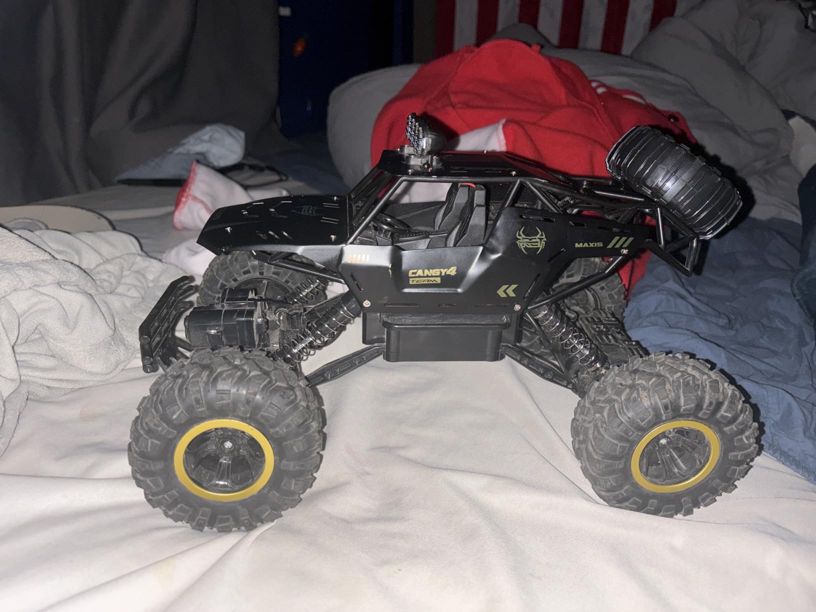 Jiakora RC Cars Remote Control Car 1:12 Off Road Truck, Metal Shell LED Headlights Offroad Monster RC Truck, 4x4 All Terrain Hobby RC Cars Toys for Boys Kids Adults Gifts 8-12 customer photo 2