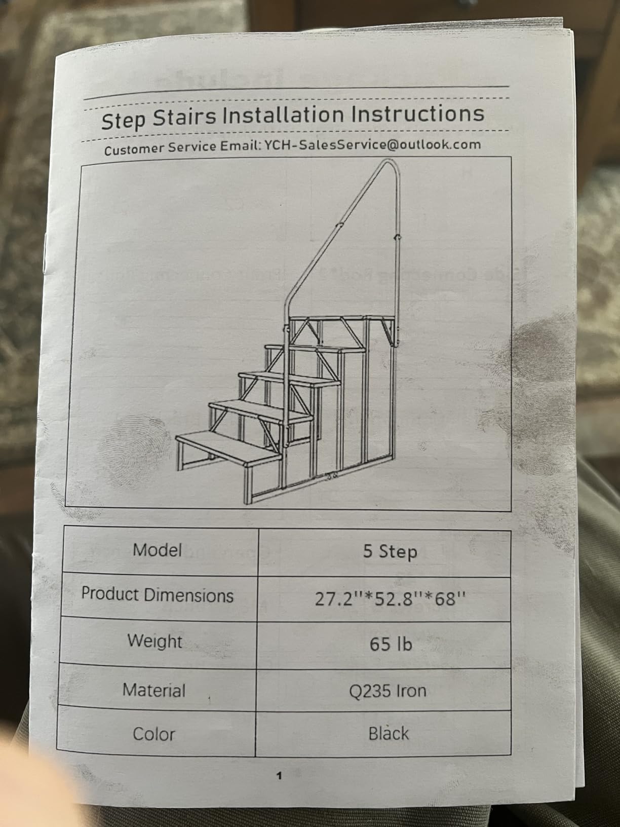 Hot Tub Steps with Handrail｜3 Step RV Steps｜Update 3.0 Outdoor RV Stair with Anti-Slip Pedals｜RV Ladders for Travel Trailers｜Heavy Duty Mobile Home Steps for Camper, Porch, Spa customer photo 2