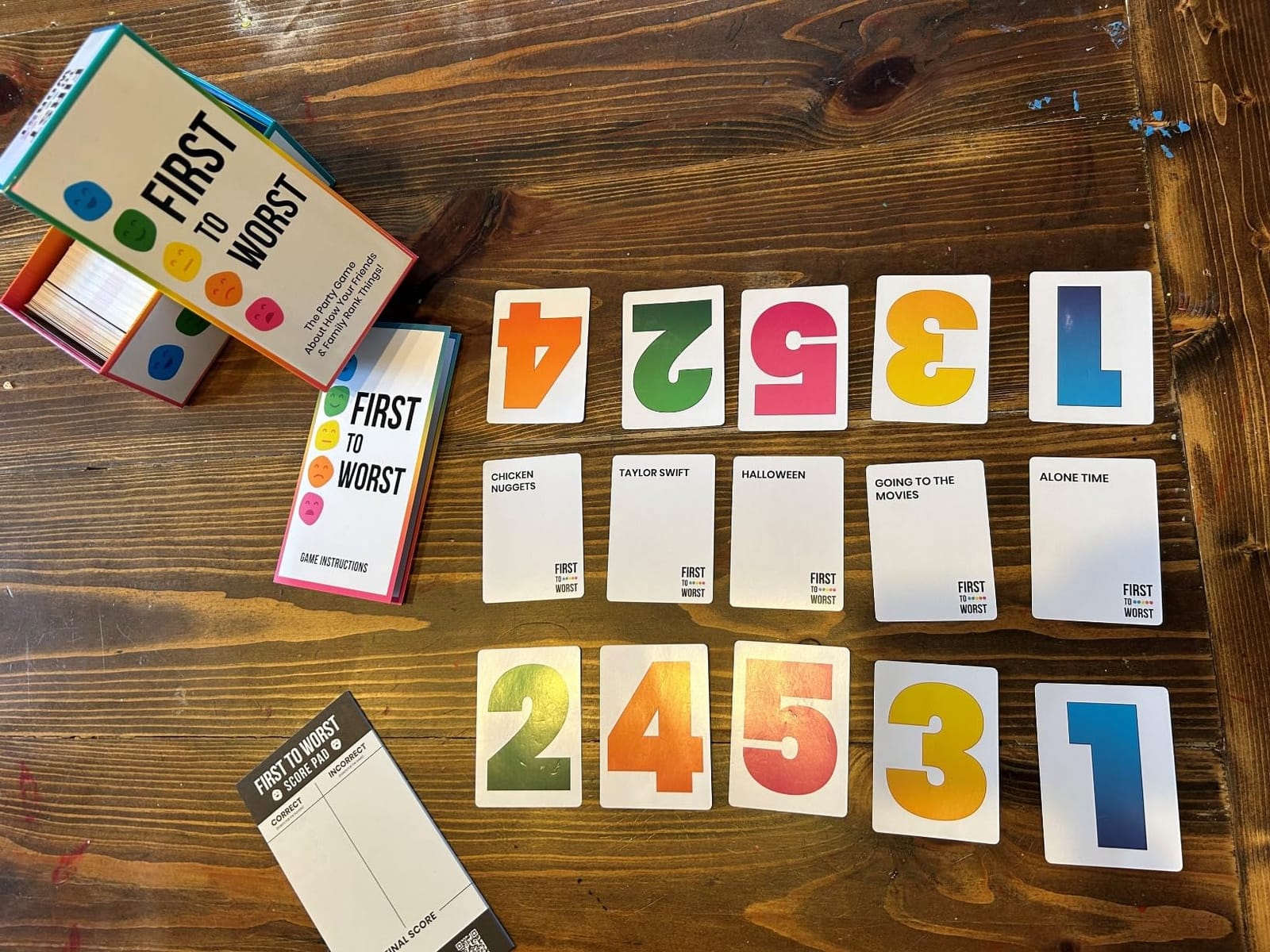 FIRST TO WORST Party Game – The Card Game About How Your Friends and Family Rank Things | Funny Ranking & Guessing Board Game for Friends & Family, Game Nights, Parties & Fun Gift Ideas customer photo 2