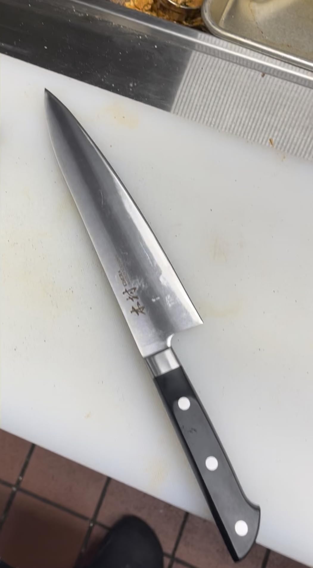 Kimura Nakiri Knife, [Made in Japan], 6.5 inch Professional Chef Knife, Ultra Sharp High Carbon Molybdenum Stainless Steel Kitchen Knives, Chefs Knife with Ergonomic Handle - Japanese Chef's Knife customer photo 2