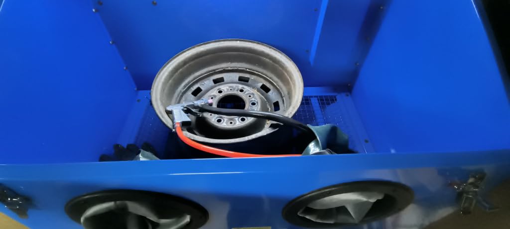 90 Gallon Sandblasting Cabinet, Blue customer photo 2