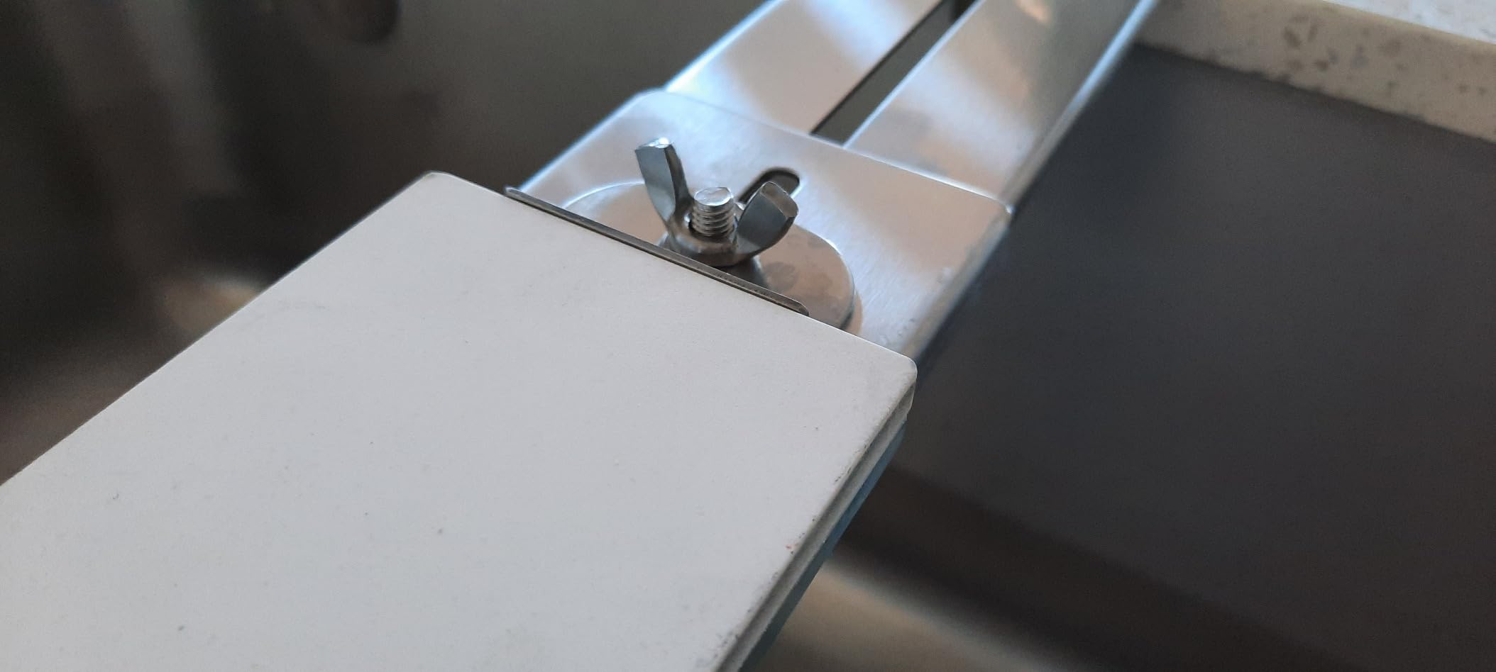 Whetstone holder Sharpening Stone Base - Stainless Steel Adjustable Whetstone Holder Sink Bridge for 10
