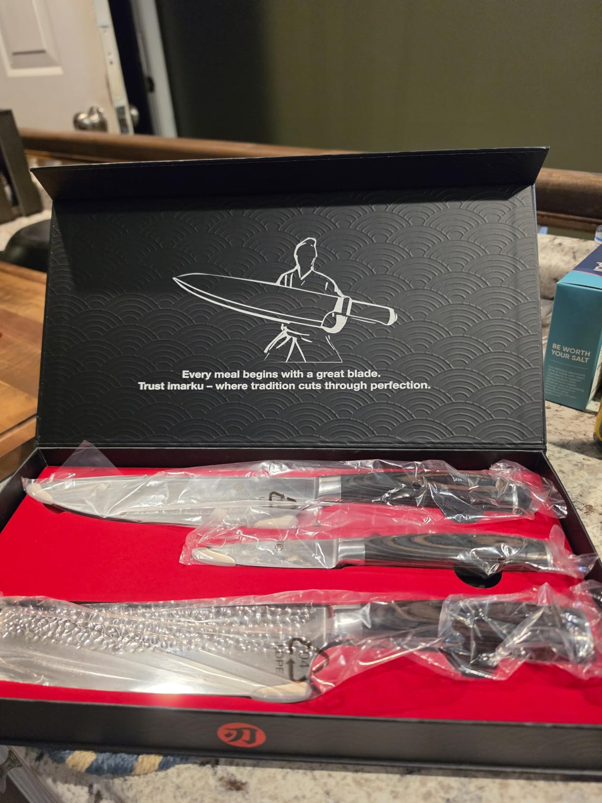 imarku Nakiri Knife 7 Inch, Japanese High Carbon Stainless Steel Chopper customer photo 2