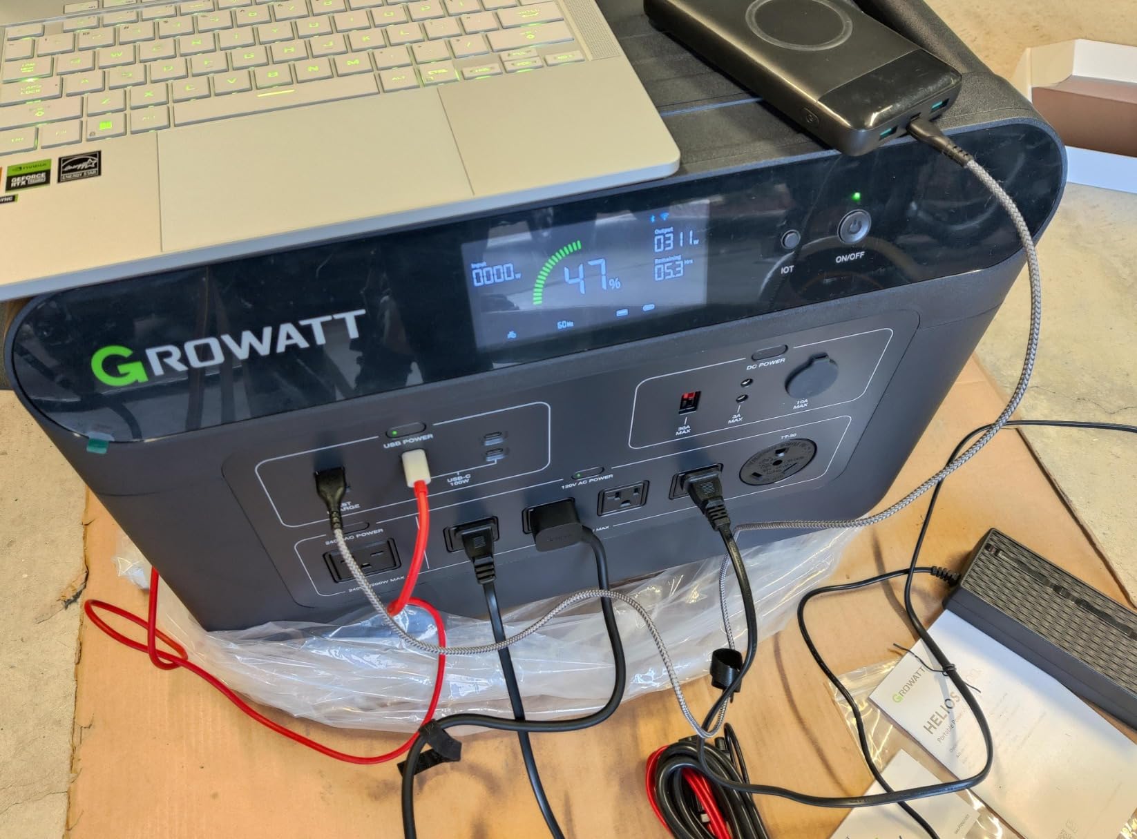 GROWATT HELIOS 3600 Portable Power Station, 3600Wh LFP Solar Generator customer photo 1