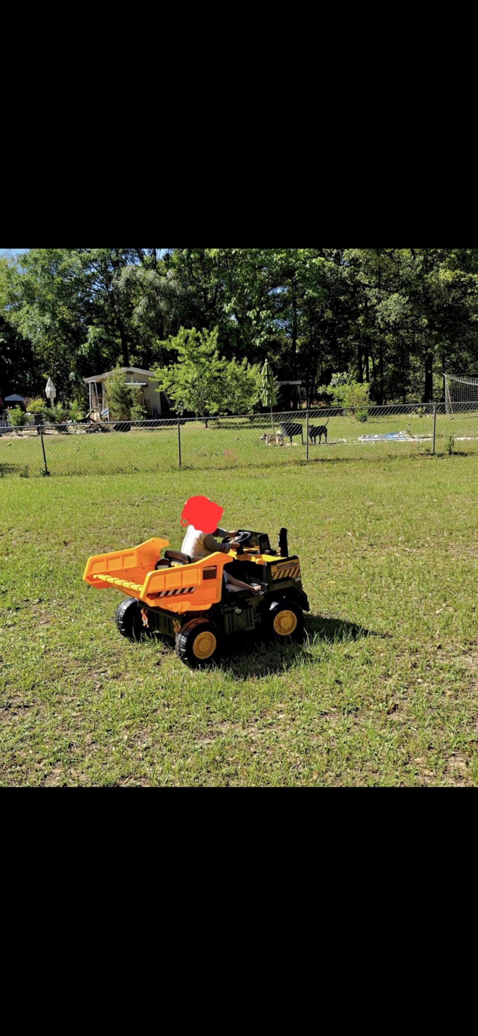 Kidsera 24V Ride On Dump Truck, 24-Inch 2-Seater Kids Electric Car, Yellow customer photo 2
