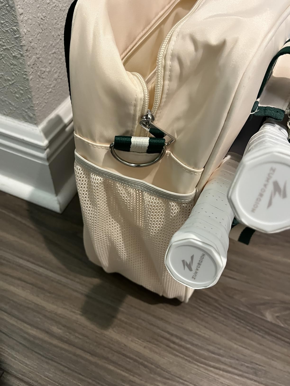 Pickleball Tote Bag for Women Men with Paddle Cover Pocket External Ball Bag and Adjustable Shoulder Strap Fence Hook customer photo 1
