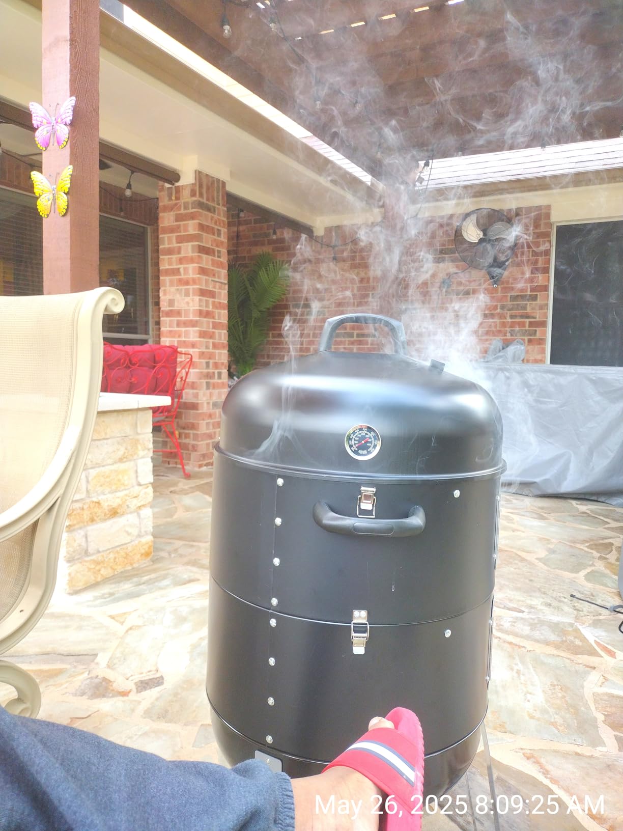 BBQ Charcoal Smoker for Meat: 16 Inch Heavy Duty 4 In 1 BBQ Charcoal Grills customer photo 2