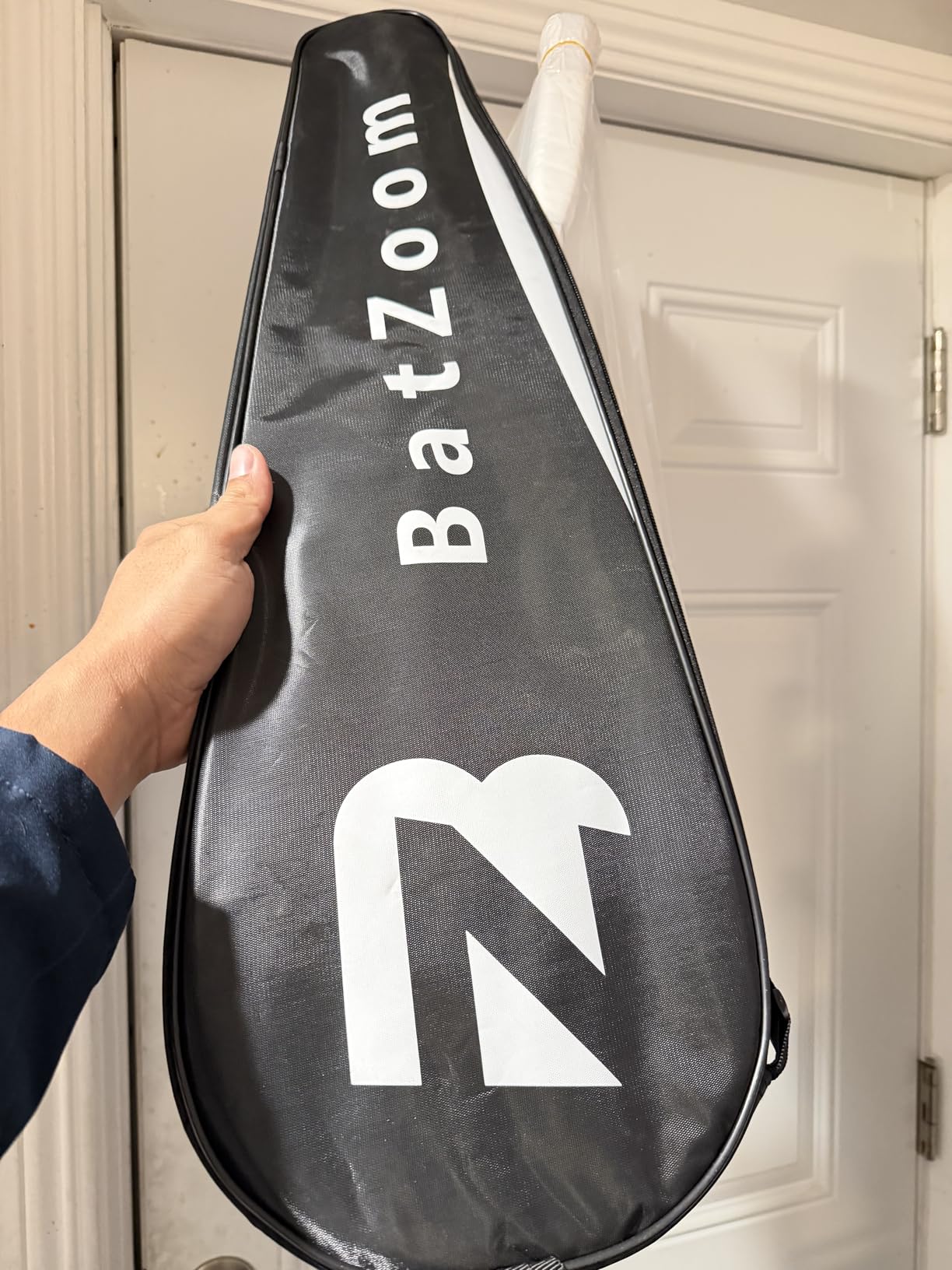 BatZoom Squash Racket for Beginners – Heavy Duty Training Squash Racquet for Adults, Pre-Strung with Comfortable Grip & Shock Absorption - Includes Carrying Bag customer photo 2