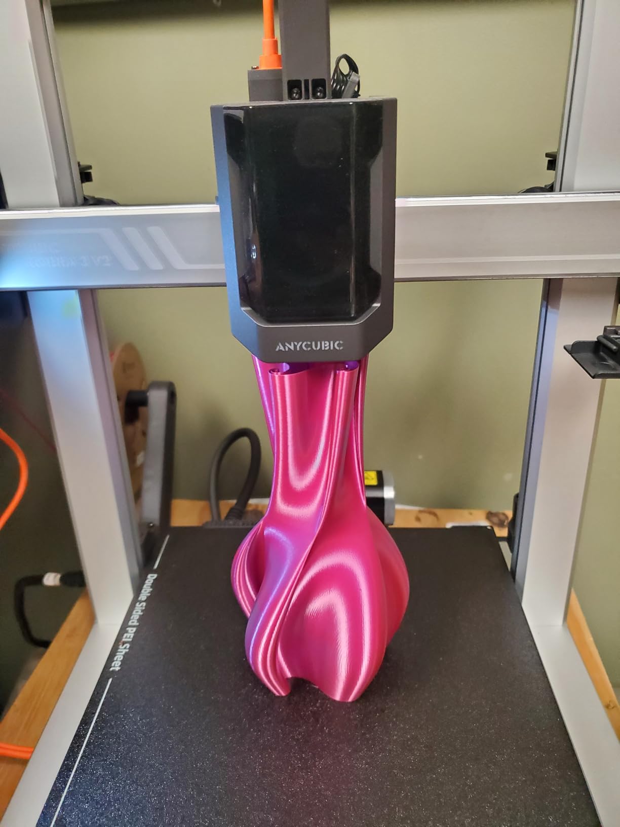 Anycubic Kobra 3 V2 3D Printer Only, New Upgrade AI Cameras Improved Auto-Leveling Max 600mm/s Print Speed Details Better, Multicolor 3D Printing Need with Additional ACE Pro 10.0'' x 10.0'' x 10.2'' customer photo 2