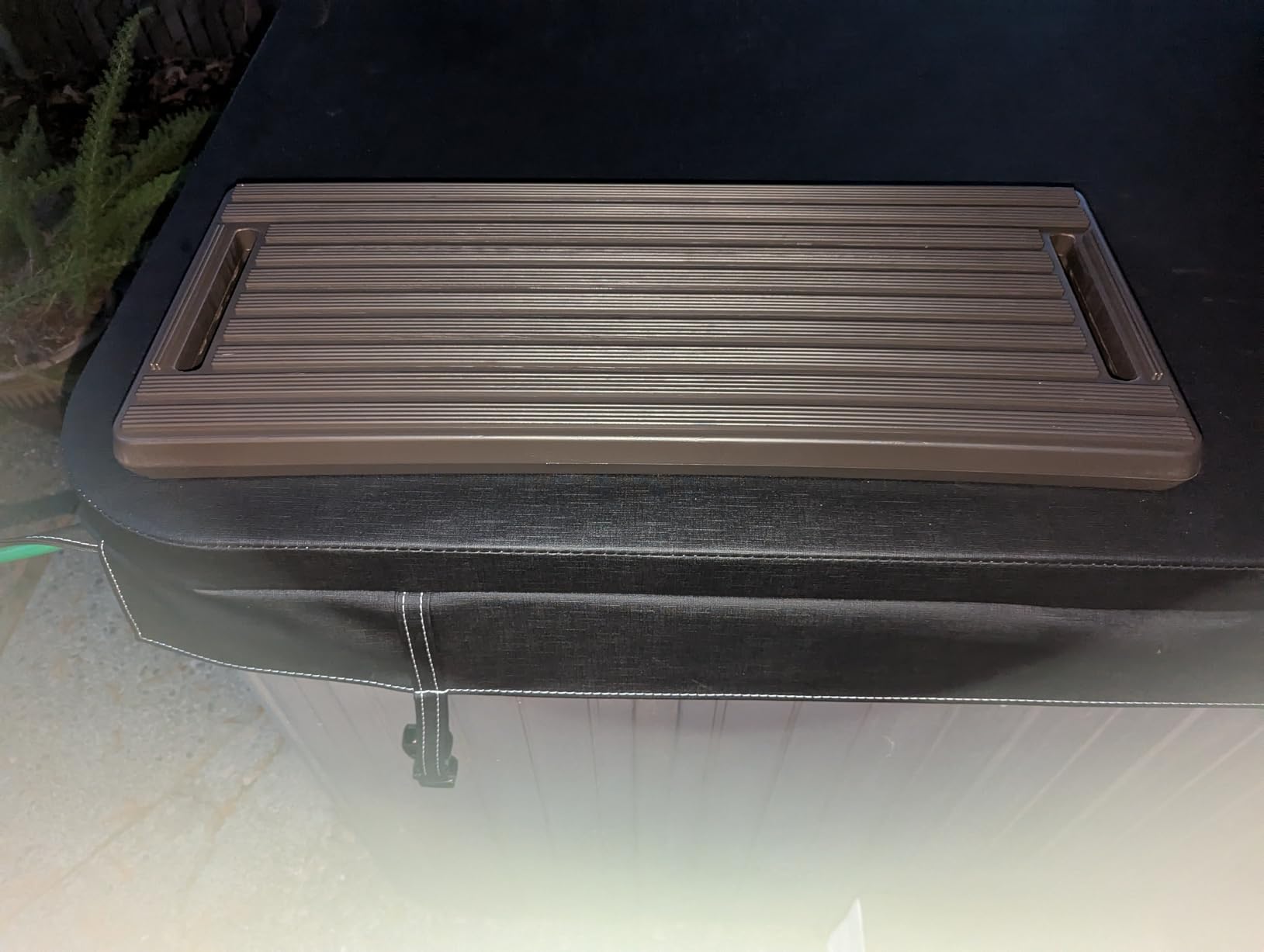 Hot Tub Steps, Non-Slip 2 Step Spa Stairs for Outdoor & Indoor, Gray customer photo 2