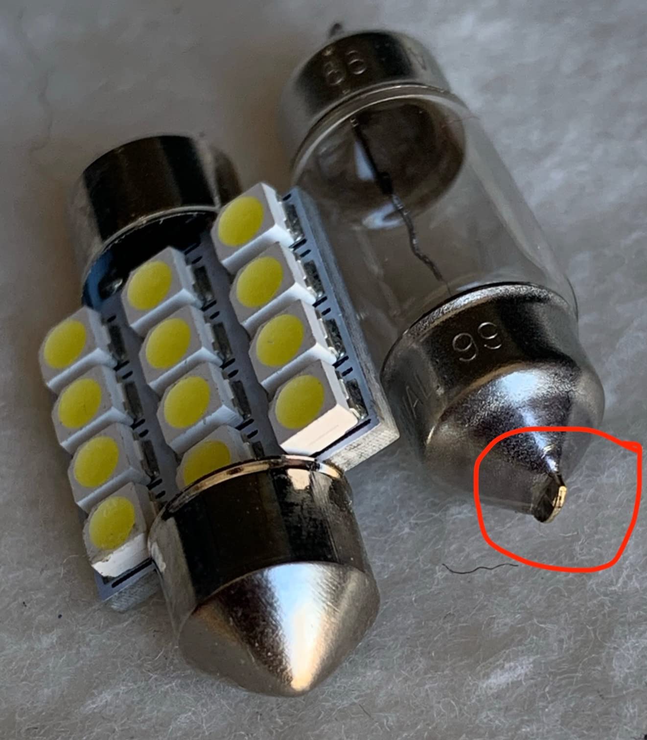 Marsauto 9005 Bulb, 40000LM Brightness Output 6000K Cool White,9005 HB3 Fog Bulbs IP68 Waterproof 60000Hrs Lifespan, 3Mins Installation, 2 Pack customer photo 1
