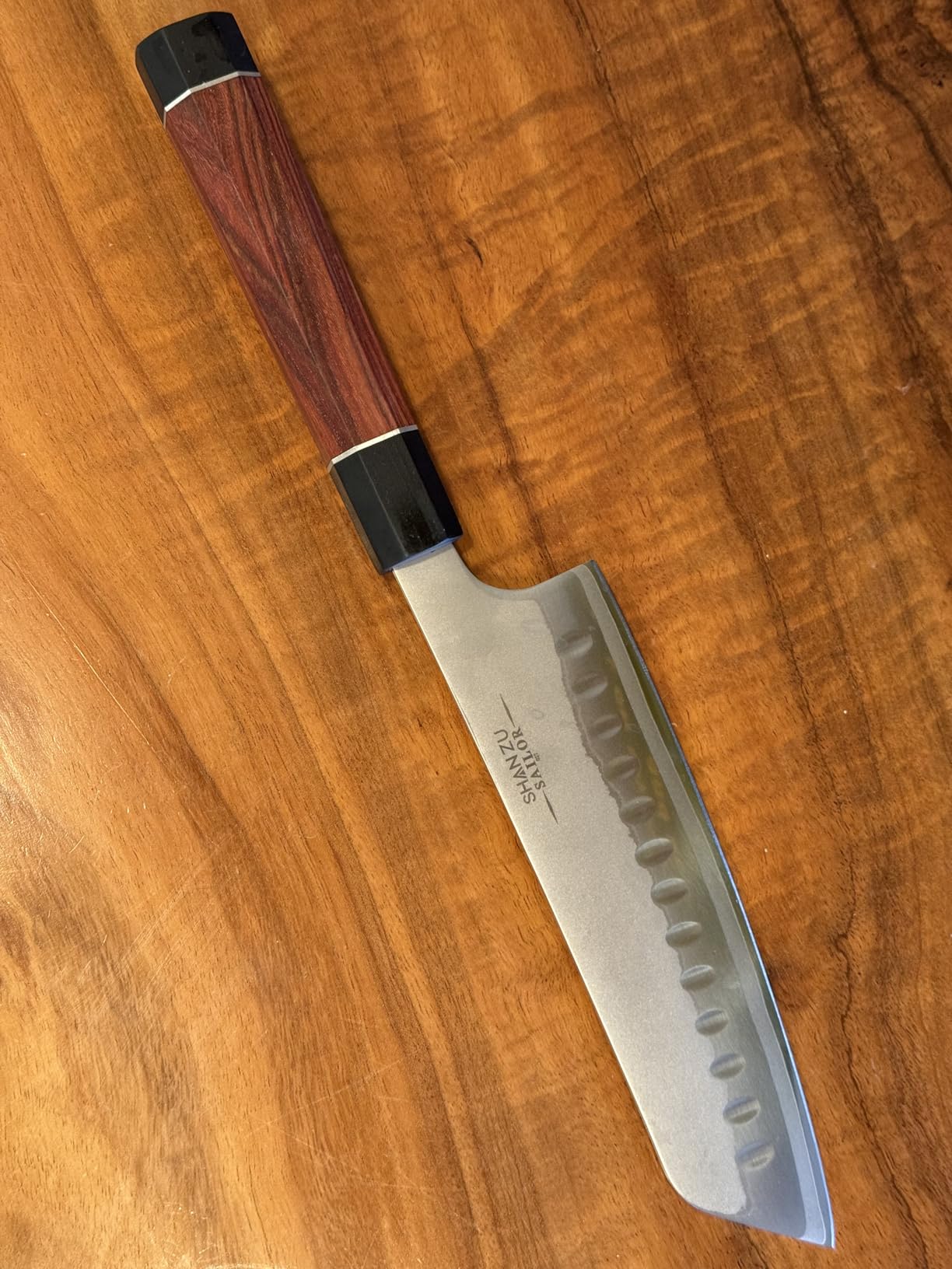 SHAN ZU 10 Inch Japanese Sushi Knife, 9 Layers 10Cr15MoV High Carbon Steel customer photo 1