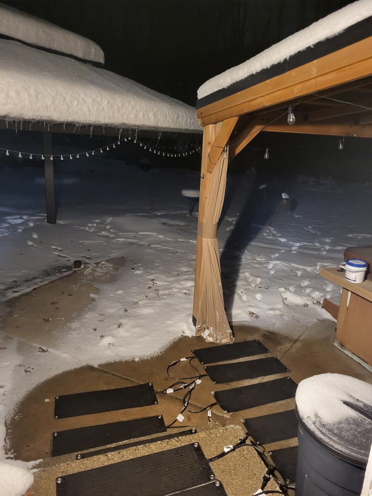 3 Pcs Heated Snow Melting Mats,10x30 in No-Slip Rubber Heated Outdoor Mats customer photo 2