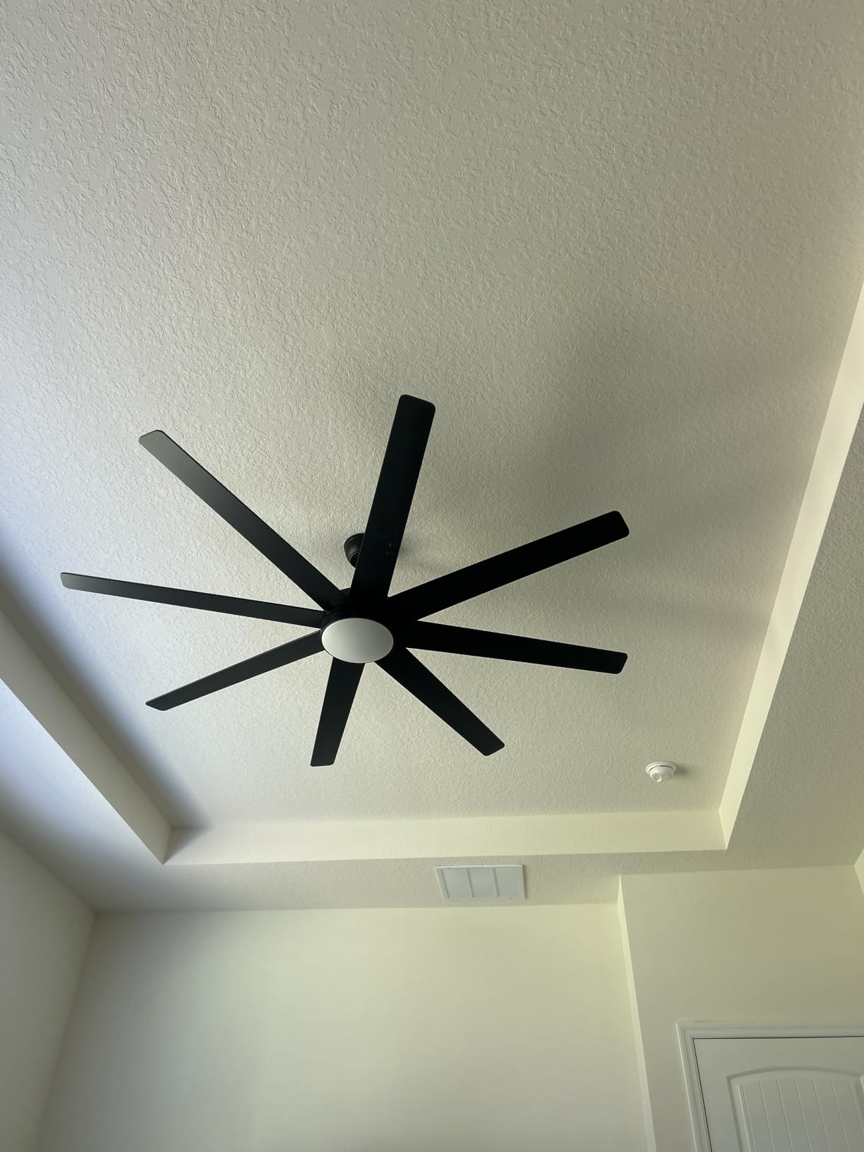 72'' Black Large Ceiling Fan No Lights for Garage Shop customer photo 2