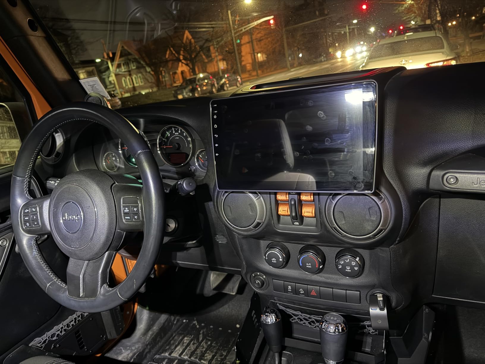 Car Radio Stereo for Jeep Wrangler JK 2007-2018 with Backup Camera customer photo 2