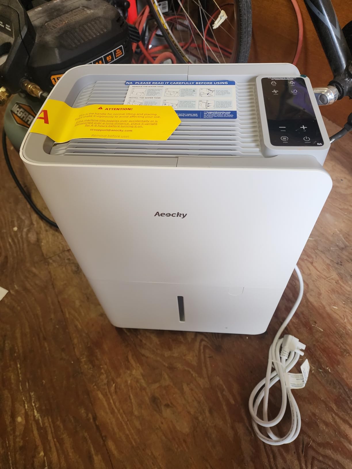 AEOCKY 50 Pint/Day, 3500Sq.Ft Ultra-Quiet 40dB Dehumidifier with Drain Hose customer photo 2