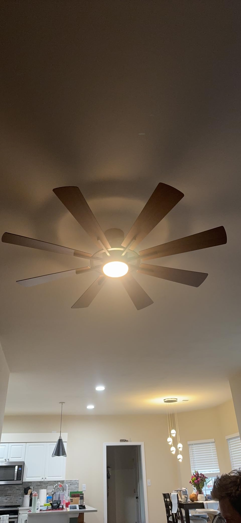 120 Inch Ceiling Fans Without Lights, Large Industrial HVLS Fan, 36000 CFM customer photo 2