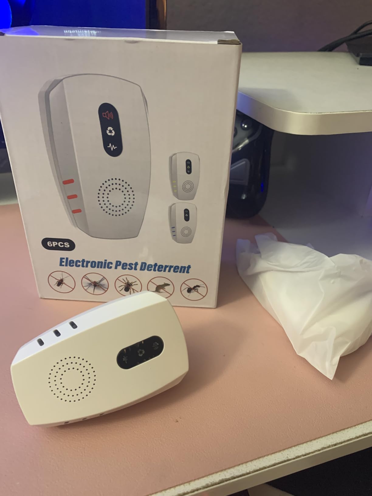 2026 Cvtayn Upgraded Ultrasonic Pest Repellent Indoor Repeller, Mouse Traps, Repellent Roach, Mouse, Bugs, Mosquito, Mice, Spider, Ant, Rodent Repellent Ultrasonic Plug in, 3 Mode Switching，6 Pack customer photo 1