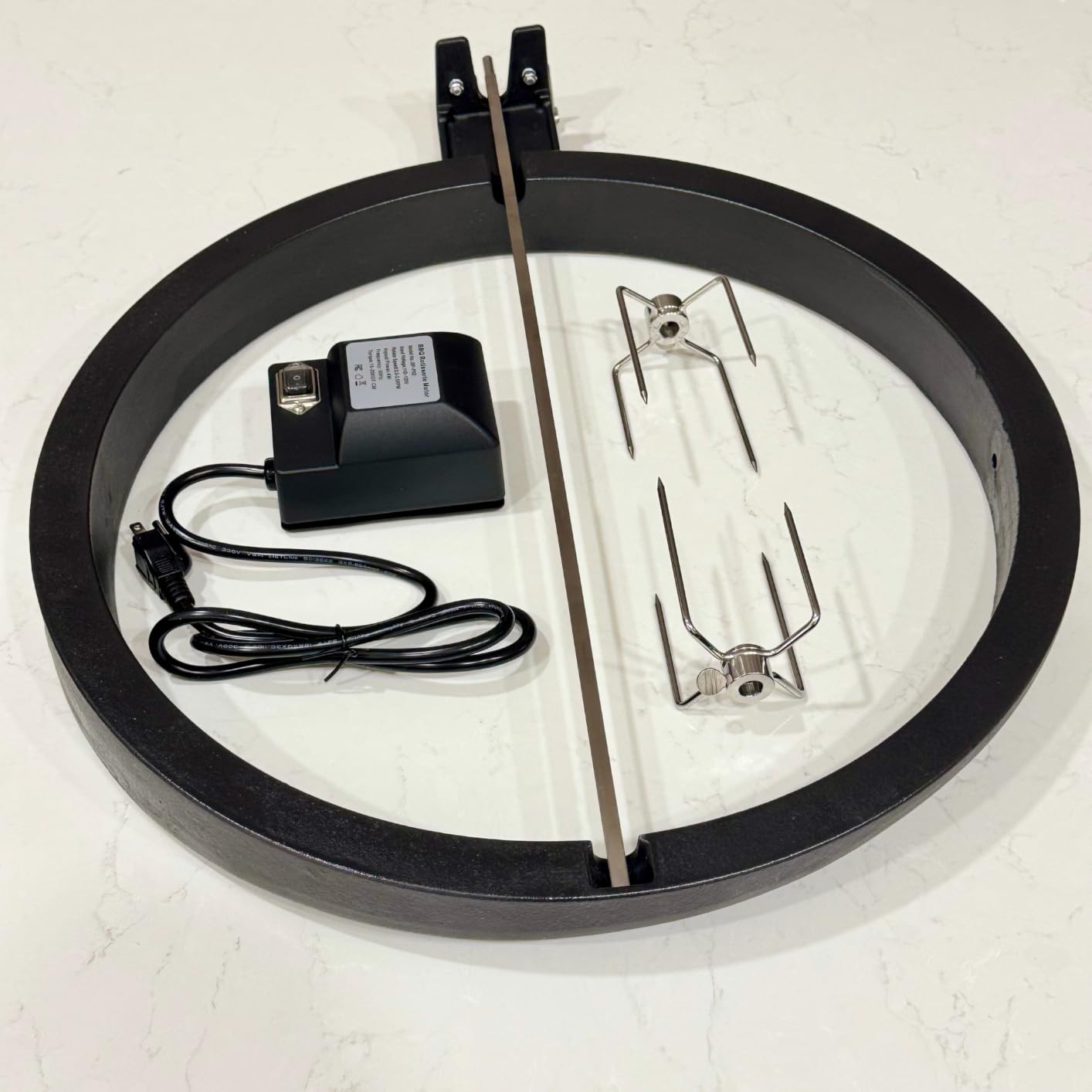 Grill Rotisseries Tisserie Rotisserie Accessory Kit for BGE, Big Green Egg Large, Kamado Joe Classic Joe 18