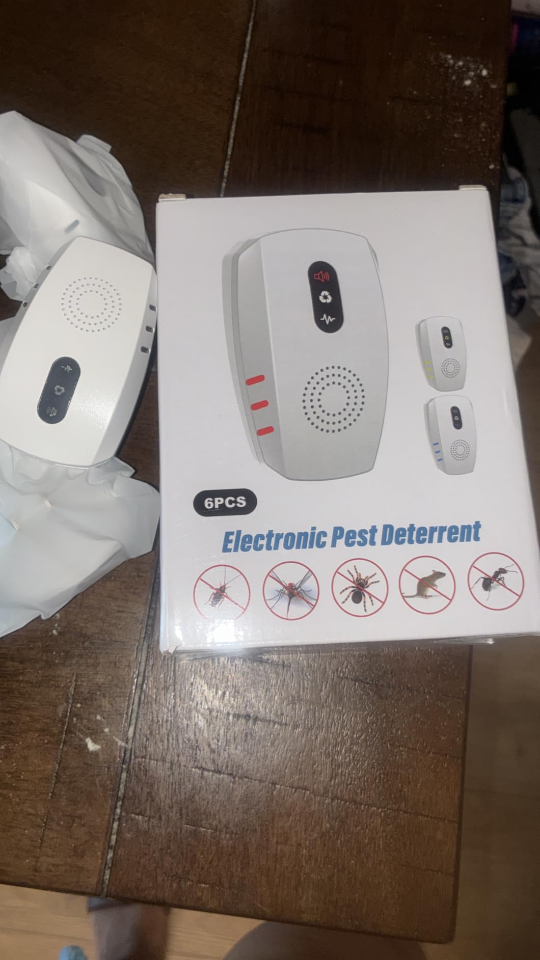 2026 Upgraded Ultrasonic Indoor Pest Repeller, 3-Mode Mouse Traps, 6 Pack customer photo 2