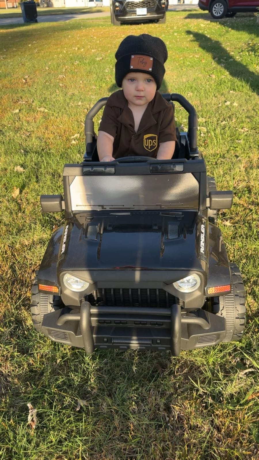 XVD 12V Kids Electric Ride on Car with Remote Control, Electric Off-Road Vehicle for Kids, Battery Powered Wheels Truck Car, with Double Open Doors, LED Lights, MP3 Player, for Boys&Girls, Police Car customer photo 1