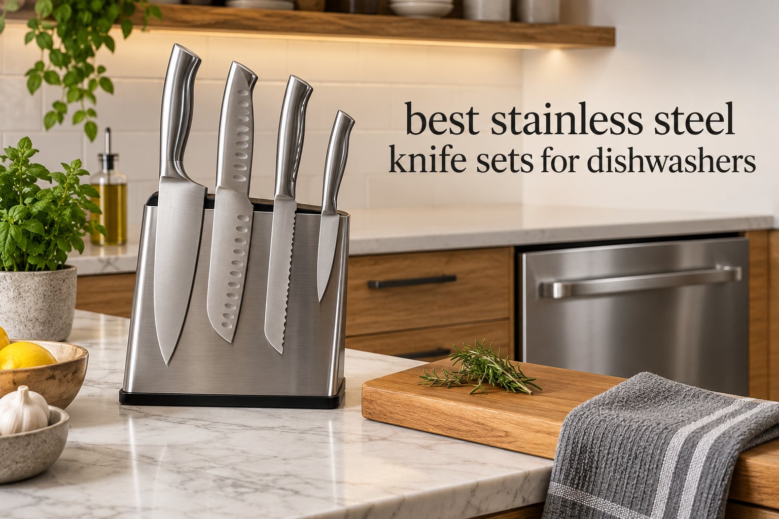 best stainless steel knife sets for dishwashers