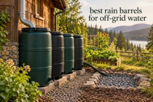 best rain barrels for off-grid water