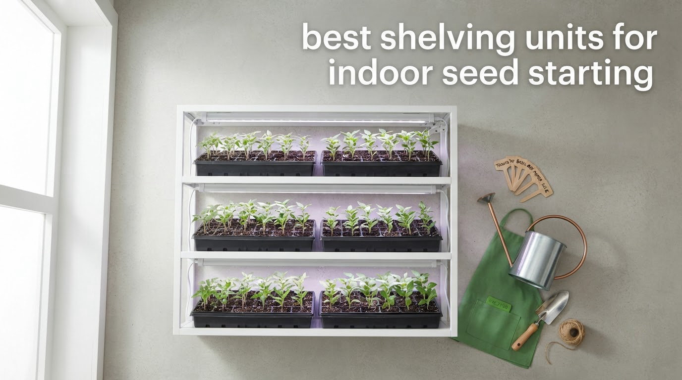 best shelving units for indoor seed starting