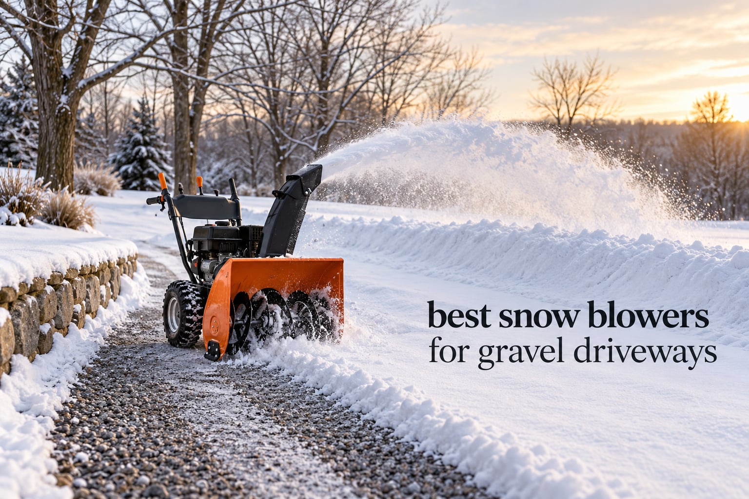 best snow blowers for gravel driveways