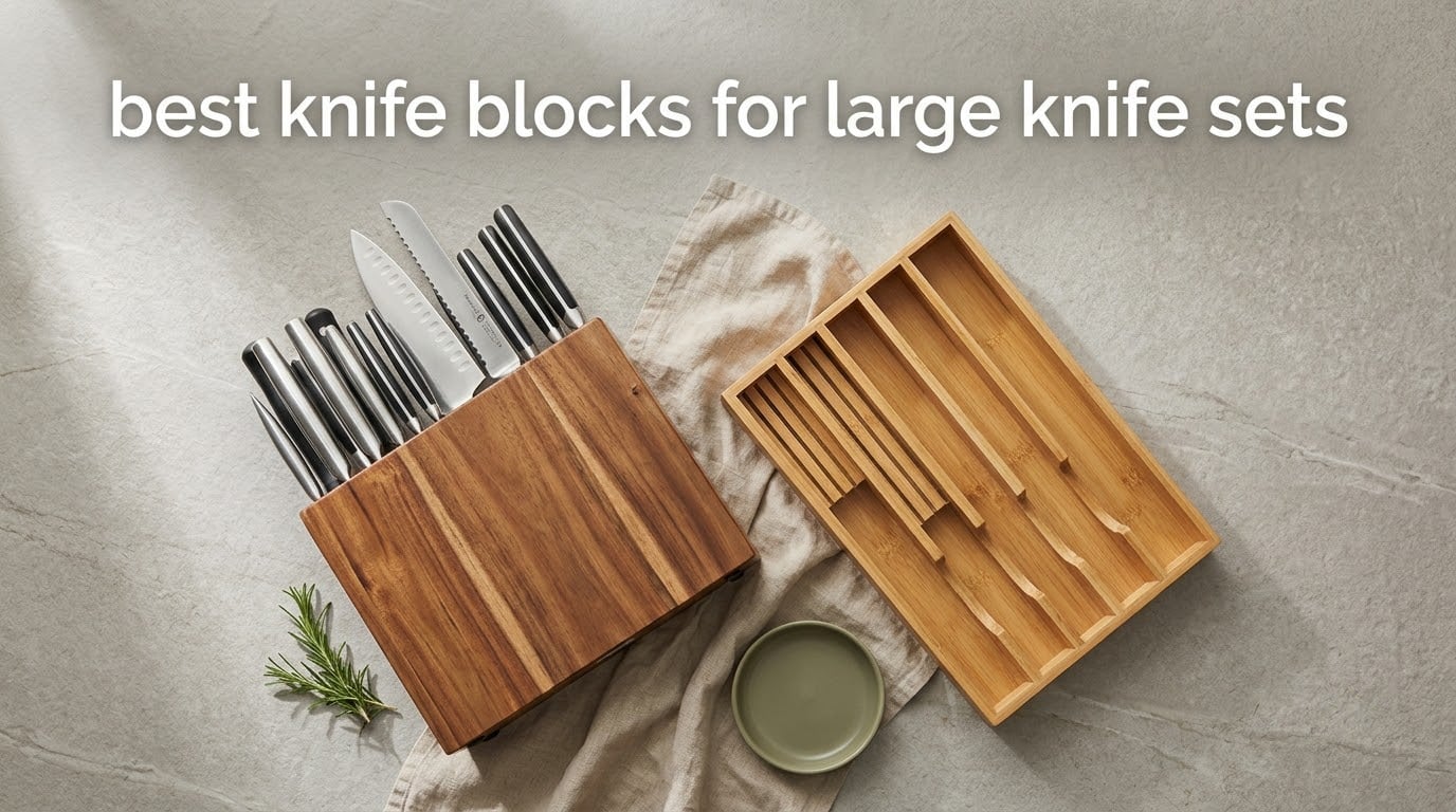best knife blocks for large knife sets