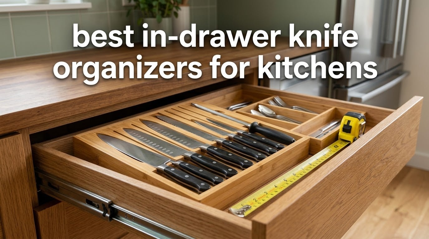 best in-drawer knife organizers for kitchens