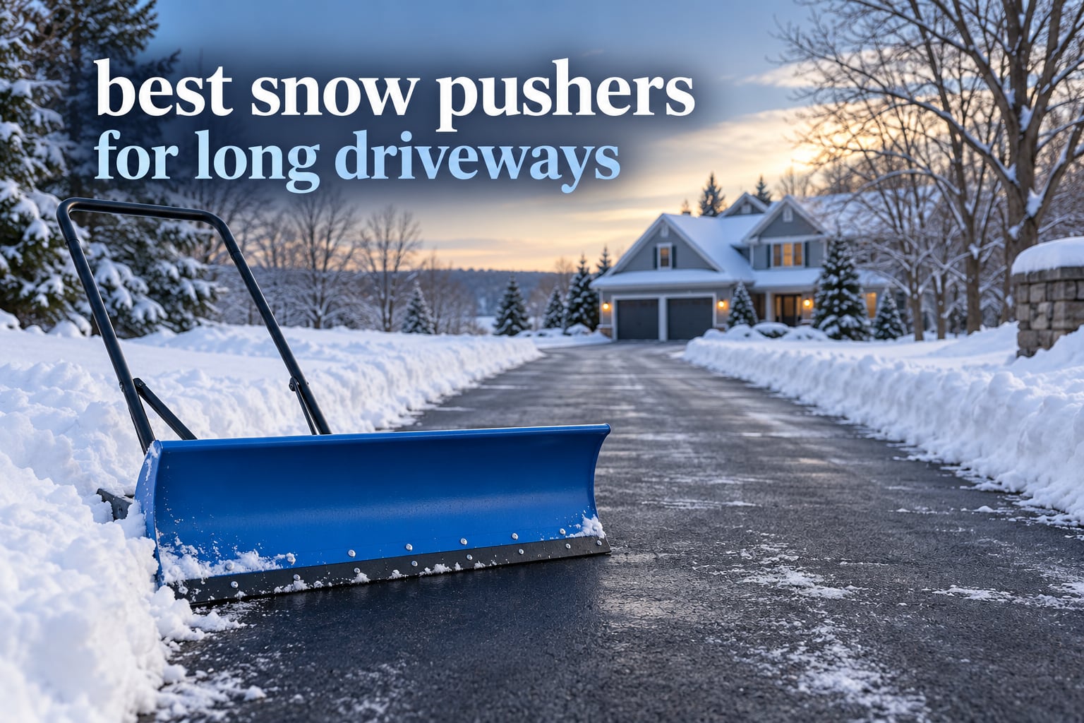 best snow pushers for long driveways