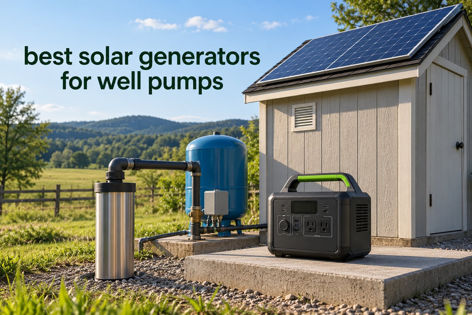 best solar generators for well pumps