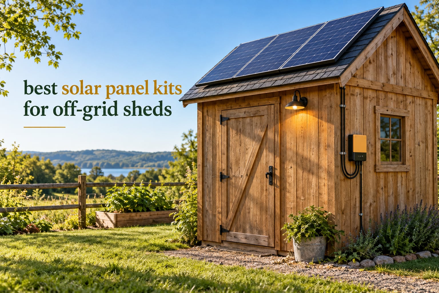 best solar panel kits for off-grid sheds
