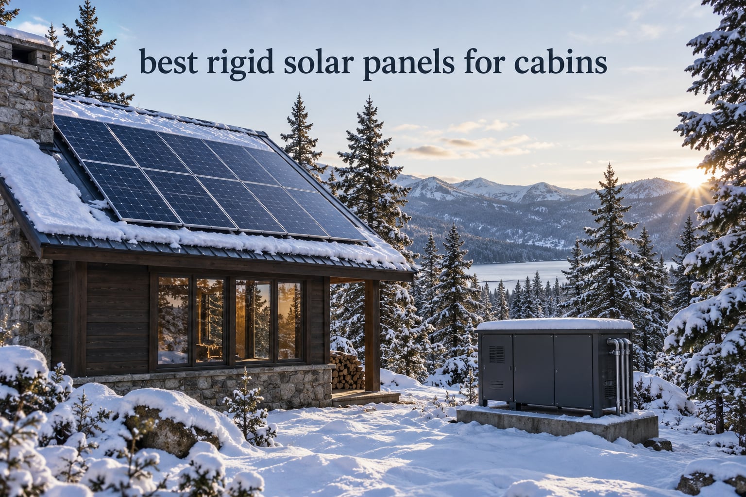 best rigid solar panels for cabins