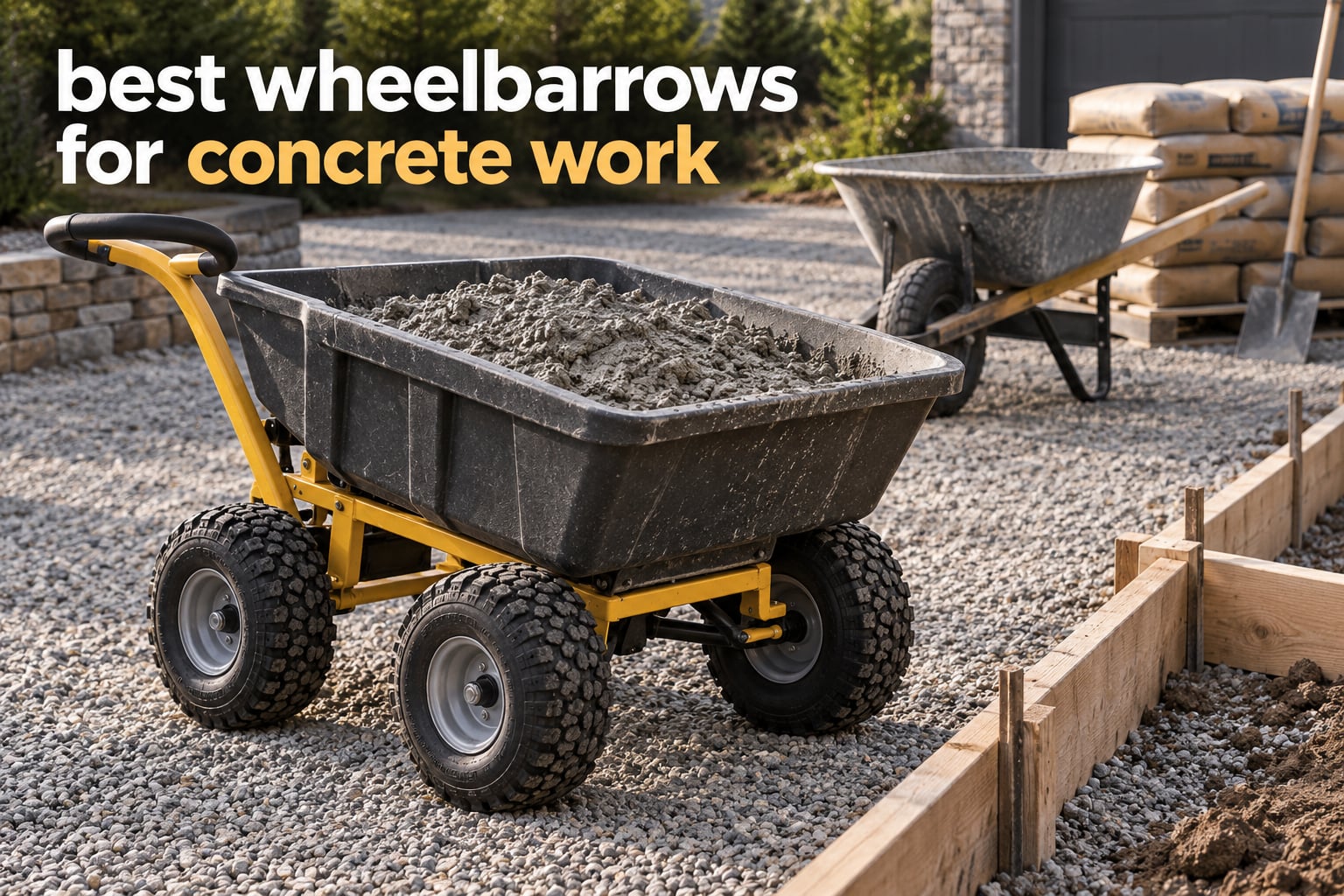 best wheelbarrows for concrete work