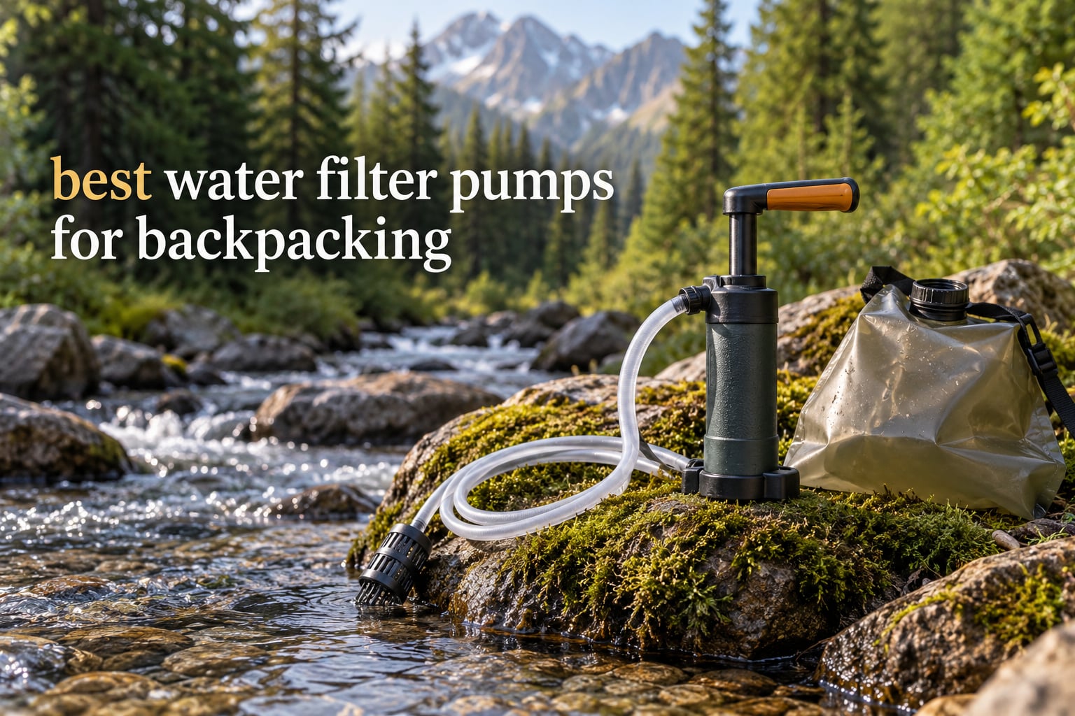 best water filter pumps for backpacking