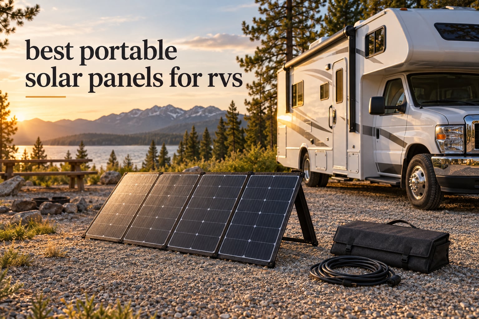 best portable solar panels for rvs